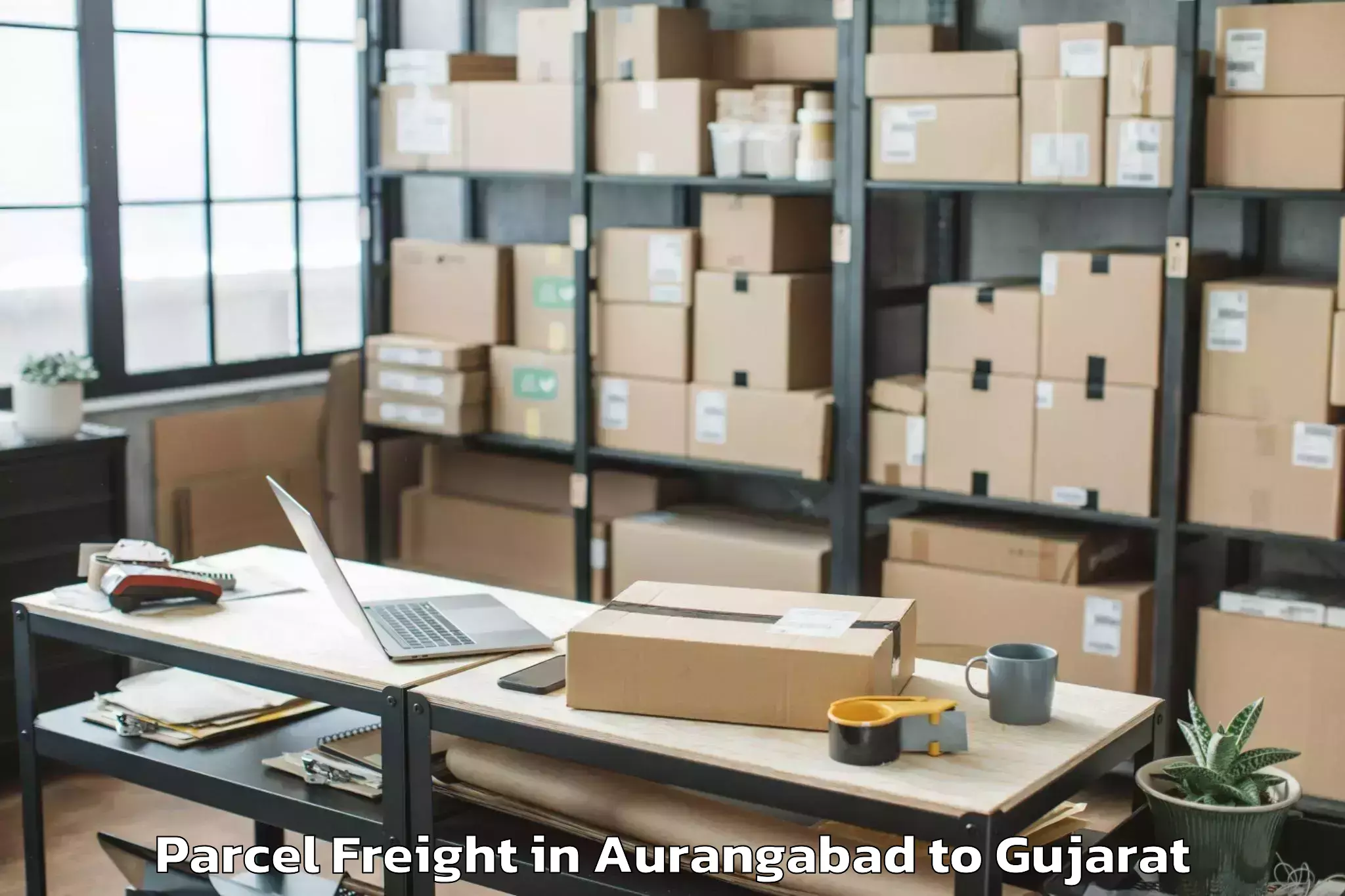 Aurangabad to Hansot Parcel Freight Booking